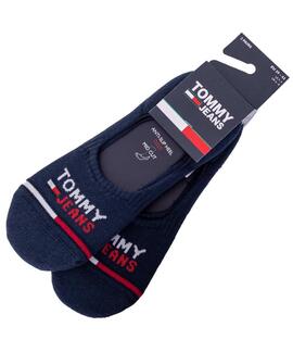 PINKIES UNISEX TOMMY JEANS NO SHOW 2 PACK AZUL MARINO