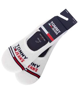PINKIES UNISEX TOMMY JEANS NO SHOW 2 PACK BLANCO