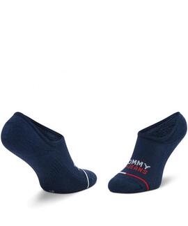 PINKIES UNISEX TOMMY JEANS NO SHOW 2 PACK AZUL MARINO