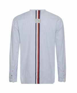 ICON STRIPE SHIRT OVERSIZED FIT SHIRT BLUE / WHITE