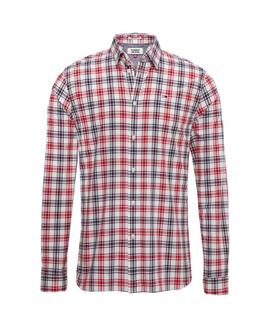 TJM ESSENTIAL MULTI CHECK SHIRT REGULAR FIT WHITE