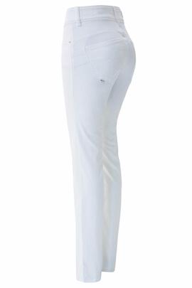 PANTALÓN VAQUERO SECRET SLIM HIGH RISE PUSH IN BLANCO
