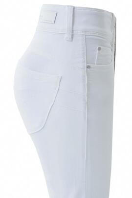 PANTALÓN VAQUERO SECRET SLIM HIGH RISE PUSH IN BLANCO