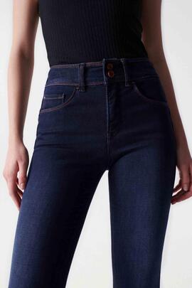 PANTALÓN VAQUERO SECRET SLIM HIGH RISE SOFT TOUCH DENIM AZUL