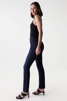 PANTALÓN VAQUERO SECRET SLIM HIGH RISE SOFT TOUCH DENIM AZUL