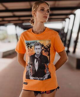 CAMISETA UNISEX JAMES DEAN NARANJA