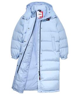 ABRIGO LARGO ALASKA ACOLCHADO CELESTE