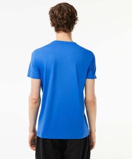 CAMISETA BÁSICA LACOSTE AZUL