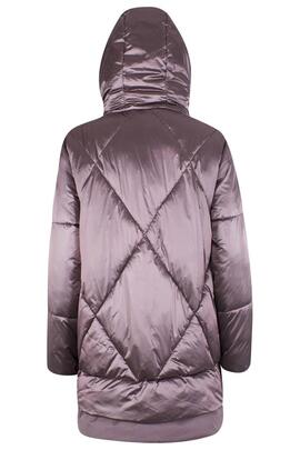 ABRIGO DE MUJER ACOLCHADO SOFTSHELL CON NAILON MORADO