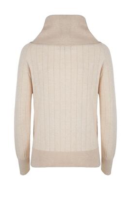 JERSEY DE MUJER CISNE LUREX BEIGE