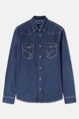 CAMISA VAQUERA GAS KANT X SLIM FIT 01RO DENIM STRETCH 5.5 OZ