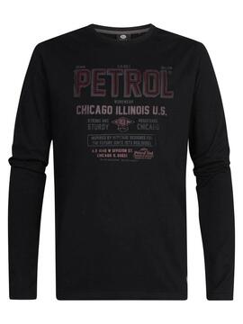 CAMISETA MANGA LARGA ARTWORK REGULAR FIT NEGRA