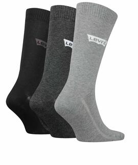 CALCETINES ALTOS LEVI’S® REGULAR CUT BATWING LOGO 3 PARES GR