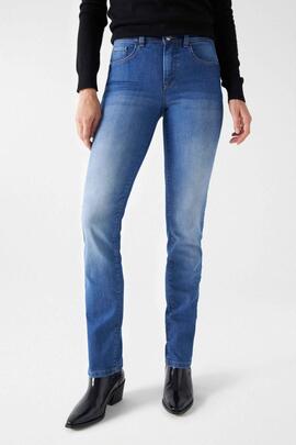 PANTALÓN VAQUERO SECRET SLIM HIGH RISE PUSH IN SOFT TOUCH