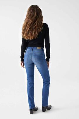 PANTALÓN VAQUERO SECRET SLIM HIGH RISE PUSH IN SOFT TOUCH
