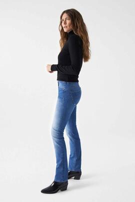 PANTALÓN VAQUERO SECRET SLIM HIGH RISE PUSH IN SOFT TOUCH