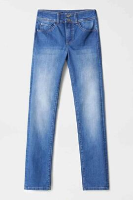 PANTALÓN VAQUERO SECRET SLIM HIGH RISE PUSH IN SOFT TOUCH