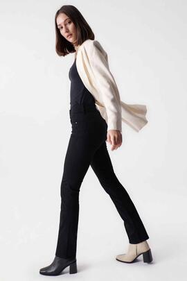 PANTALÓN VAQUERO SECRET SLIM HIGH RISE PUSH IN TRUE BLACK