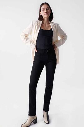 PANTALÓN VAQUERO SECRET SLIM HIGH RISE PUSH IN TRUE BLACK