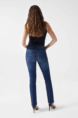 PANTALÓN VAQUERO SECRET SLIM HIGH RISE PUSH IN MEDIUM WASH