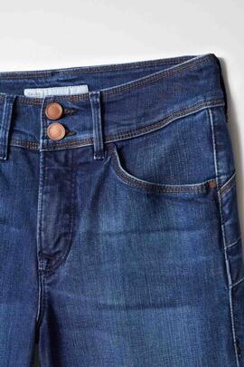 PANTALÓN VAQUERO SECRET SLIM HIGH RISE PUSH IN MEDIUM WASH