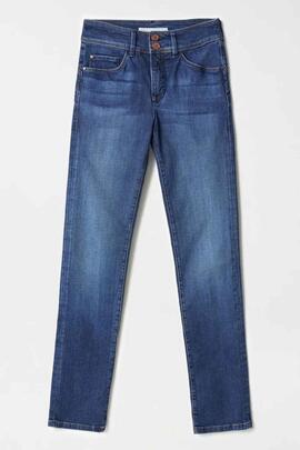PANTALÓN VAQUERO SECRET SLIM HIGH RISE PUSH IN MEDIUM WASH
