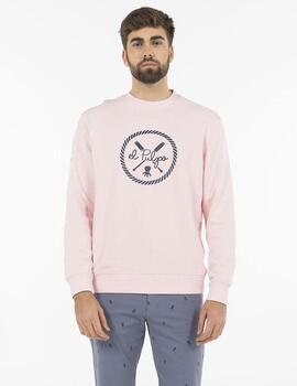 SUDADERA REMOS NEW WAVE ROSA