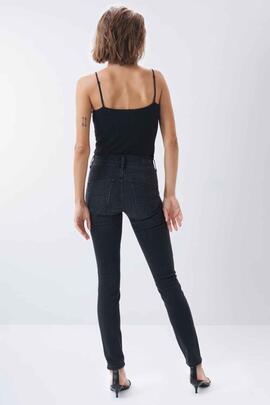 PANTALÓN VAQUERO SECRET SKINNY FIT HIGH RISE DENIM NEGRO