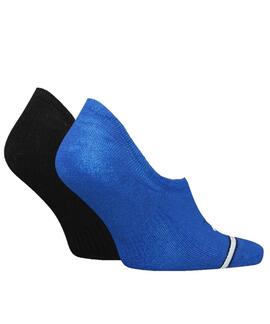 PINKIES UNISEX TOMMY JEANS NO SHOW 2 PACK AZUL Y NEGRO