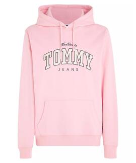SUDADERA NY VARSITY REGULAR FIT ROSA