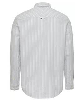 CAMISA DE RAYAS REGULAR FIT OXFORD CELESTE