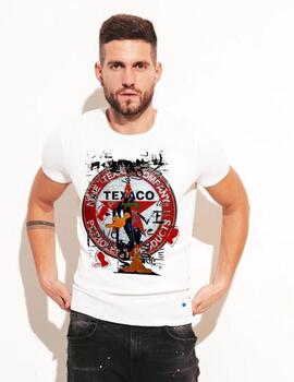 CAMISETA DE HOMBRE TEXACO BLANCA
