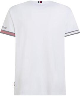 CAMISETA FLAG CUFF REGULAR FIT BLANCA
