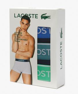 BOXERS 3 PACK TRUNK COTTON STRETCH AZUL MARINO