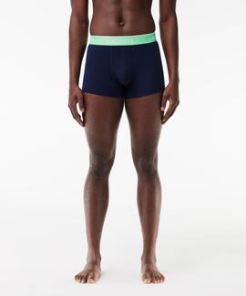 BOXERS 3 PACK TRUNK COTTON STRETCH AZUL MARINO