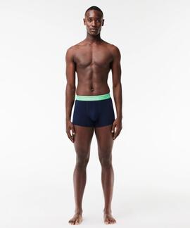 BOXERS 3 PACK TRUNK COTTON STRETCH AZUL MARINO
