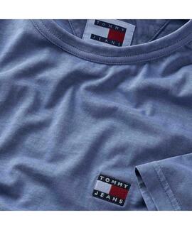 CAMISETA WASHED BADGE REGULAR FIT AZUL