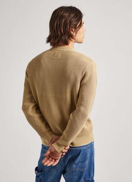 JERSEY DE PUNTO MAXWELL REGULAR FIT BEIGE
