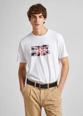 CAMISETA MANGA CORTA CLAG REGULAR FIT 800 WHITE BLANCA