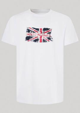 CAMISETA MANGA CORTA CLAG REGULAR FIT 800 WHITE BLANCA