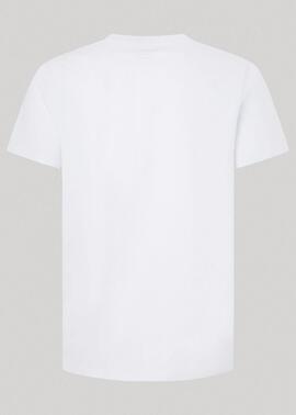 CAMISETA MANGA CORTA CLAG REGULAR FIT 800 WHITE BLANCA