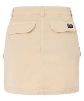 FALDA TARA BOLSOS CARGO REGULAR FIT BEIGE