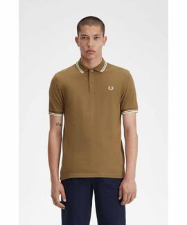 POLO TWIN TIPPED M3600 U90 SHADED STONE / SNOW WHITE / ECRU
