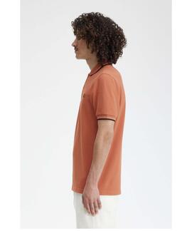 POLO TWIN TIPPED M3600 V01 LIGHT RUST / WARM GREY / GREEN