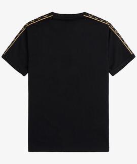 CAMISETA CONTRAST TAPE RINGER BLACK / WARM