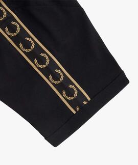 CAMISETA CONTRAST TAPE RINGER BLACK / WARM