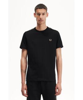 CAMISETA CONTRAST TAPE RINGER BLACK / WARM