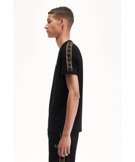 CAMISETA CONTRAST TAPE RINGER BLACK / WARM