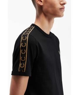 CAMISETA CONTRAST TAPE RINGER BLACK / WARM