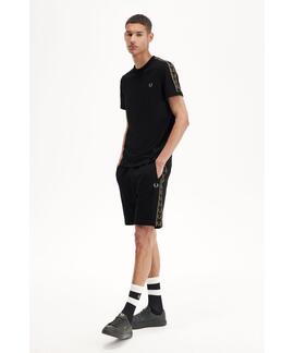 CAMISETA CONTRAST TAPE RINGER BLACK / WARM